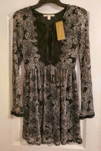 NWT Francesca's Miami Women's Black White Dress